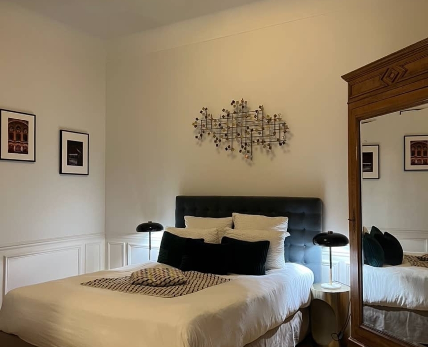 Chambre Art Déco, la Demeure des Sacres maison d'hôtes de charme à Reims