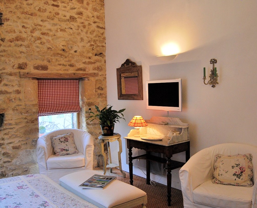 Le Clos Lascazes, Paleyrac (Dordogne) : chambre